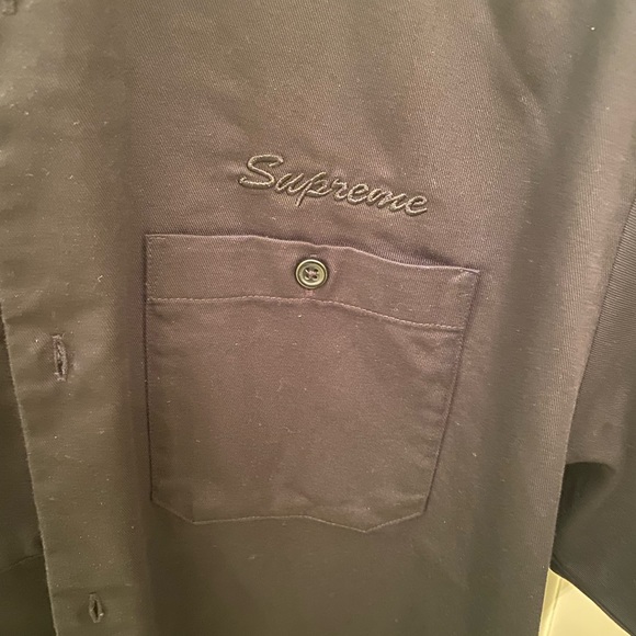 Supreme Doughboy S/S Work Shirt Black - Picture 10 of 15